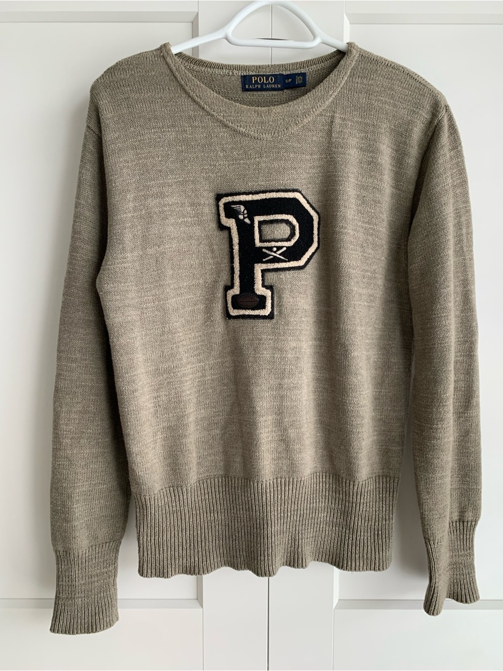 Ralph Lauren  Sweater Men's size S Varsity Crewneck